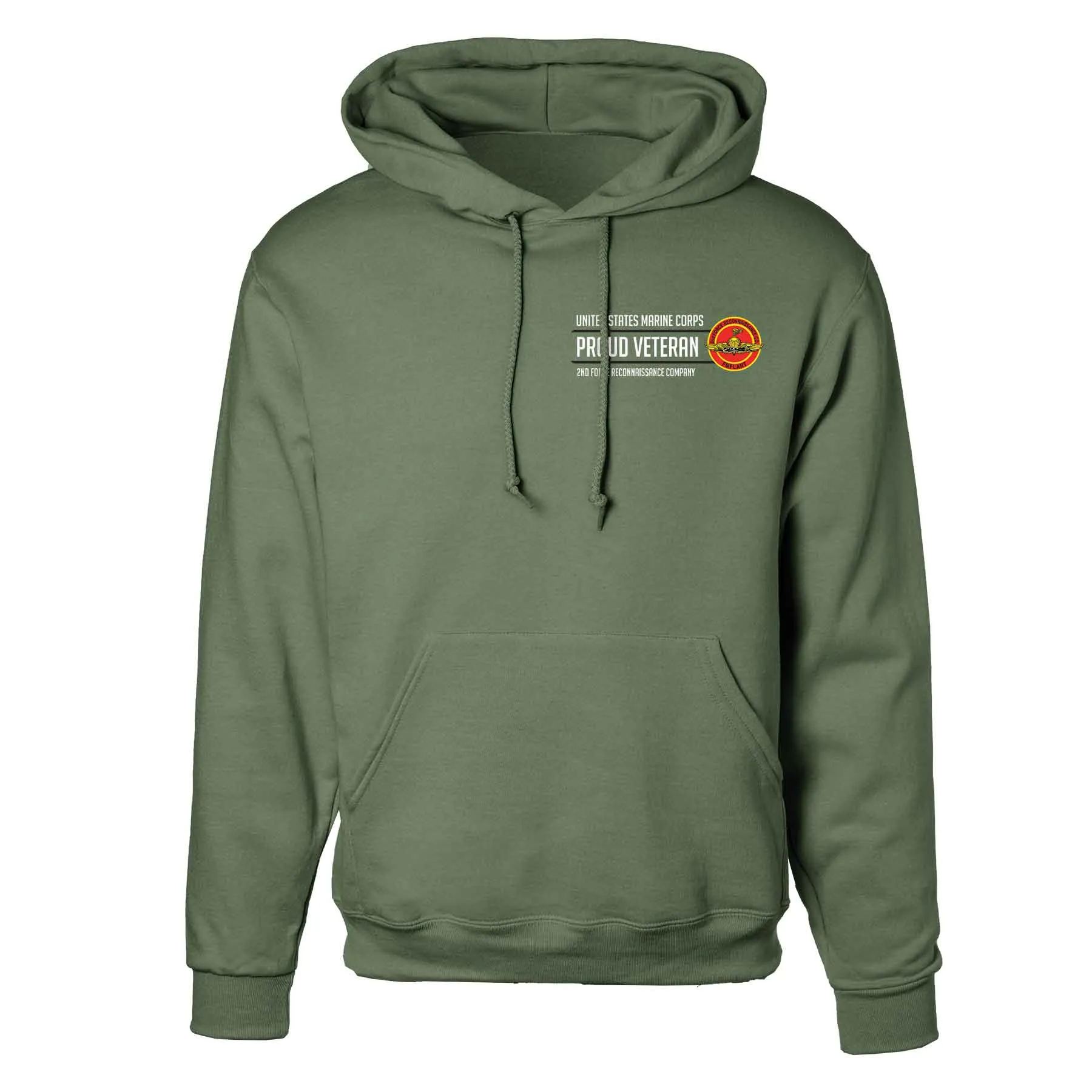 2nd Force Reconnaissance Co Proud Veteran Hoodie