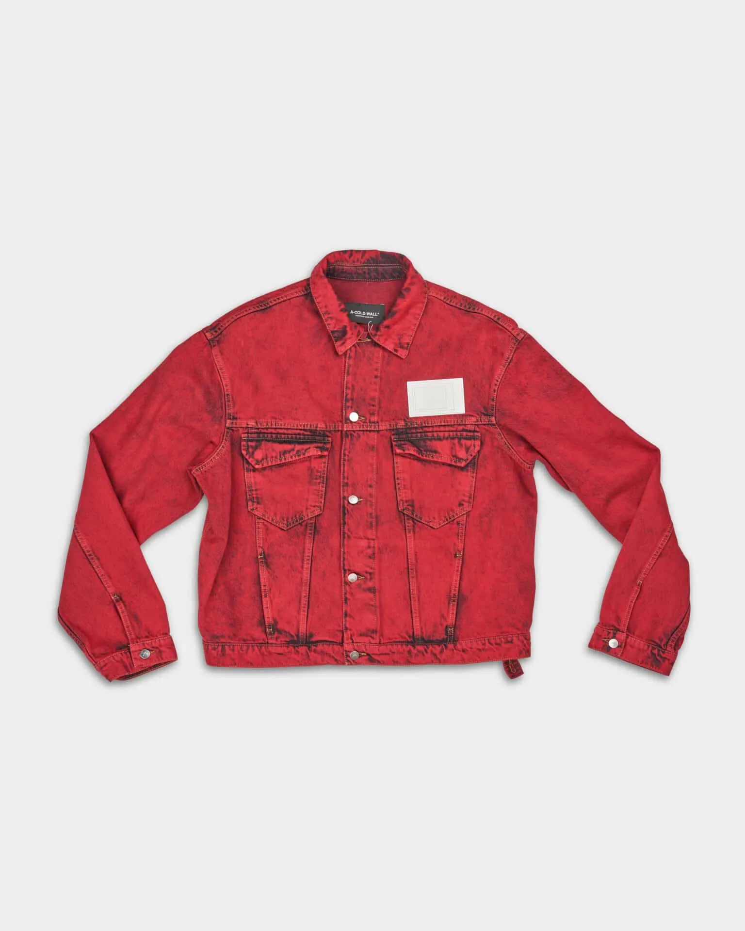 ACW Men’s Woven Strand Trucker Jacket Crimson ACWMH054