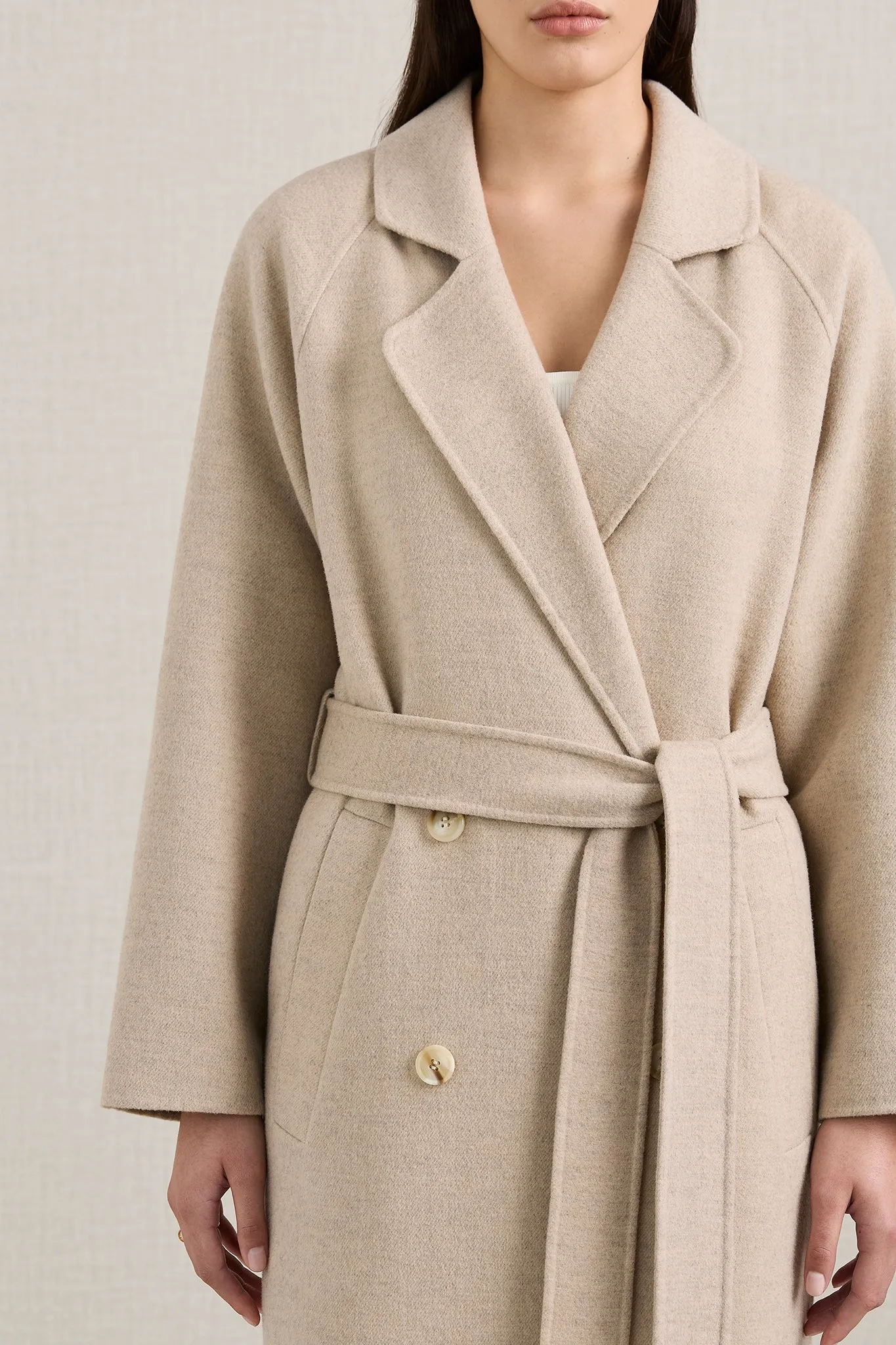  A.EMERY      The Evans Coat - Almond Melange 