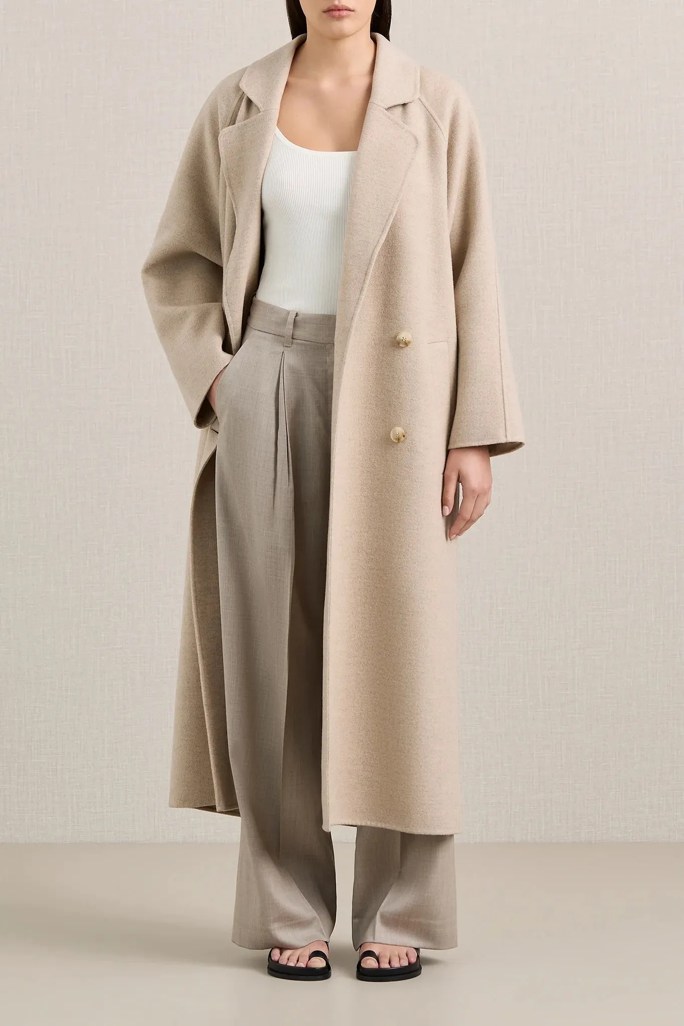  A.EMERY      The Evans Coat - Almond Melange 