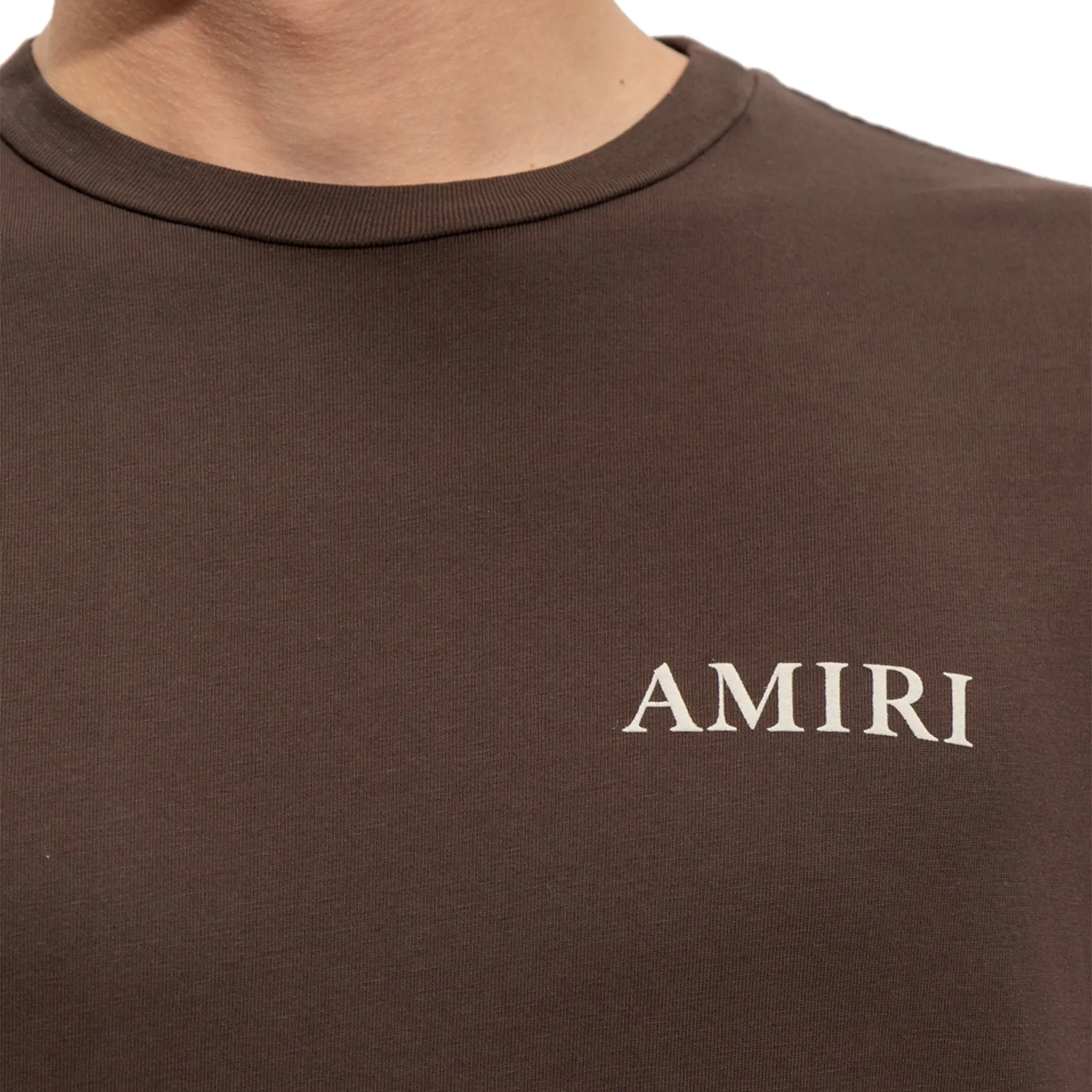 Amiri Puff Logo T Shirt Brown