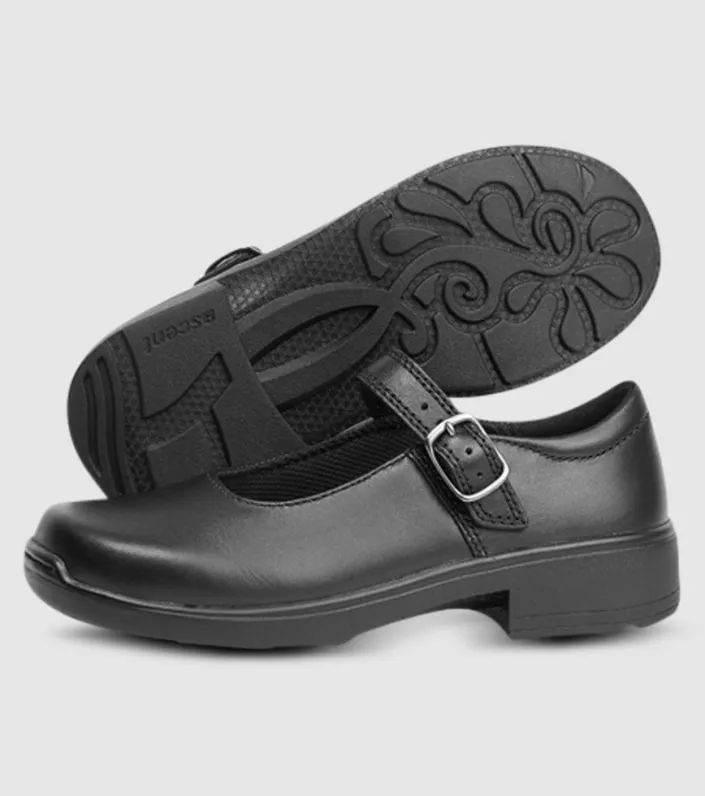 ascent adela buckle junior girls mary jane school shoes