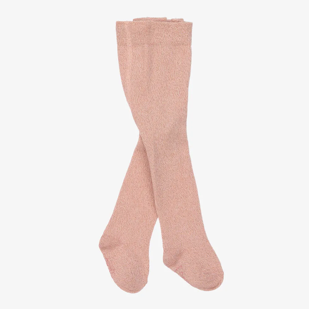 Baby Girls Pink Cotton Tights