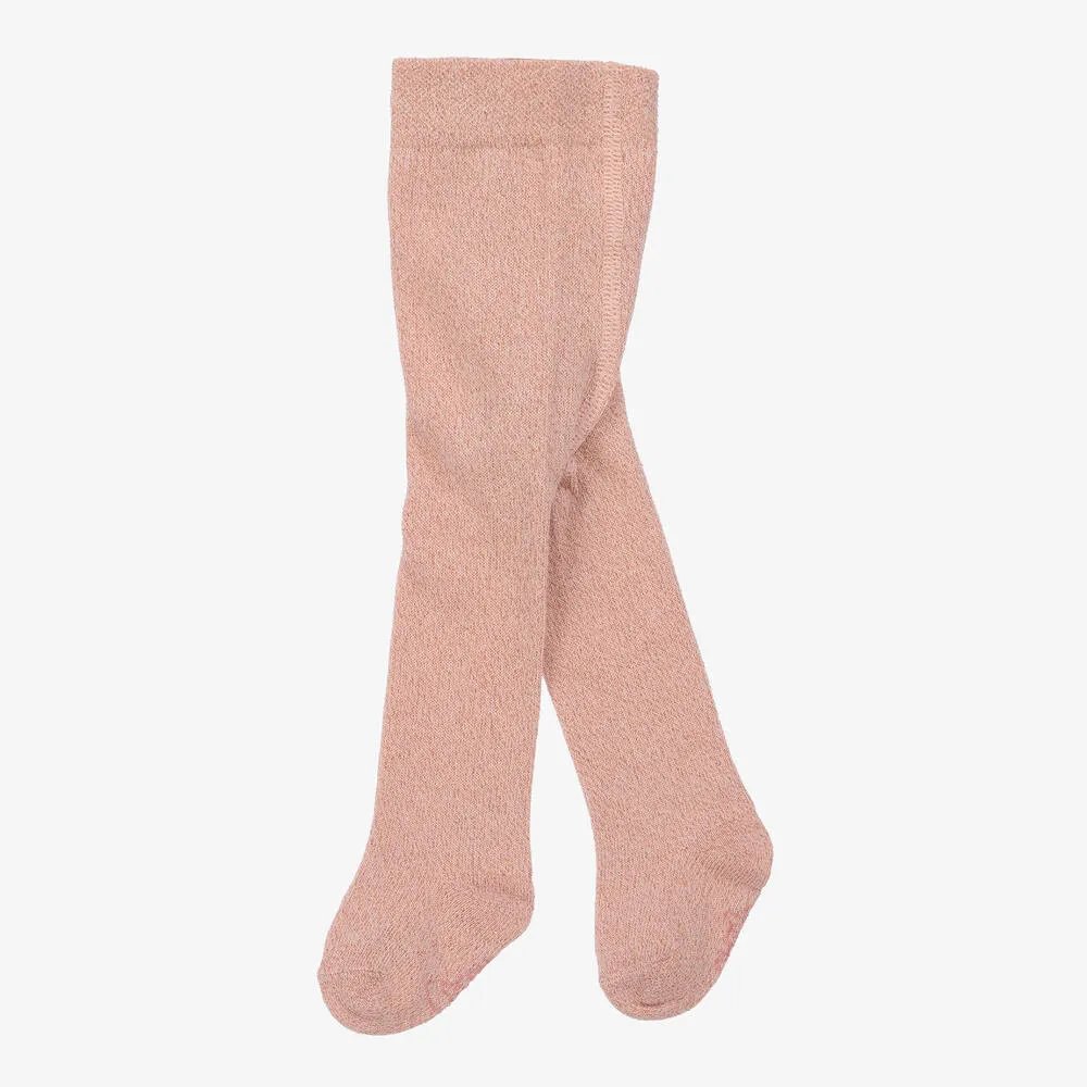 Baby Girls Pink Cotton Tights