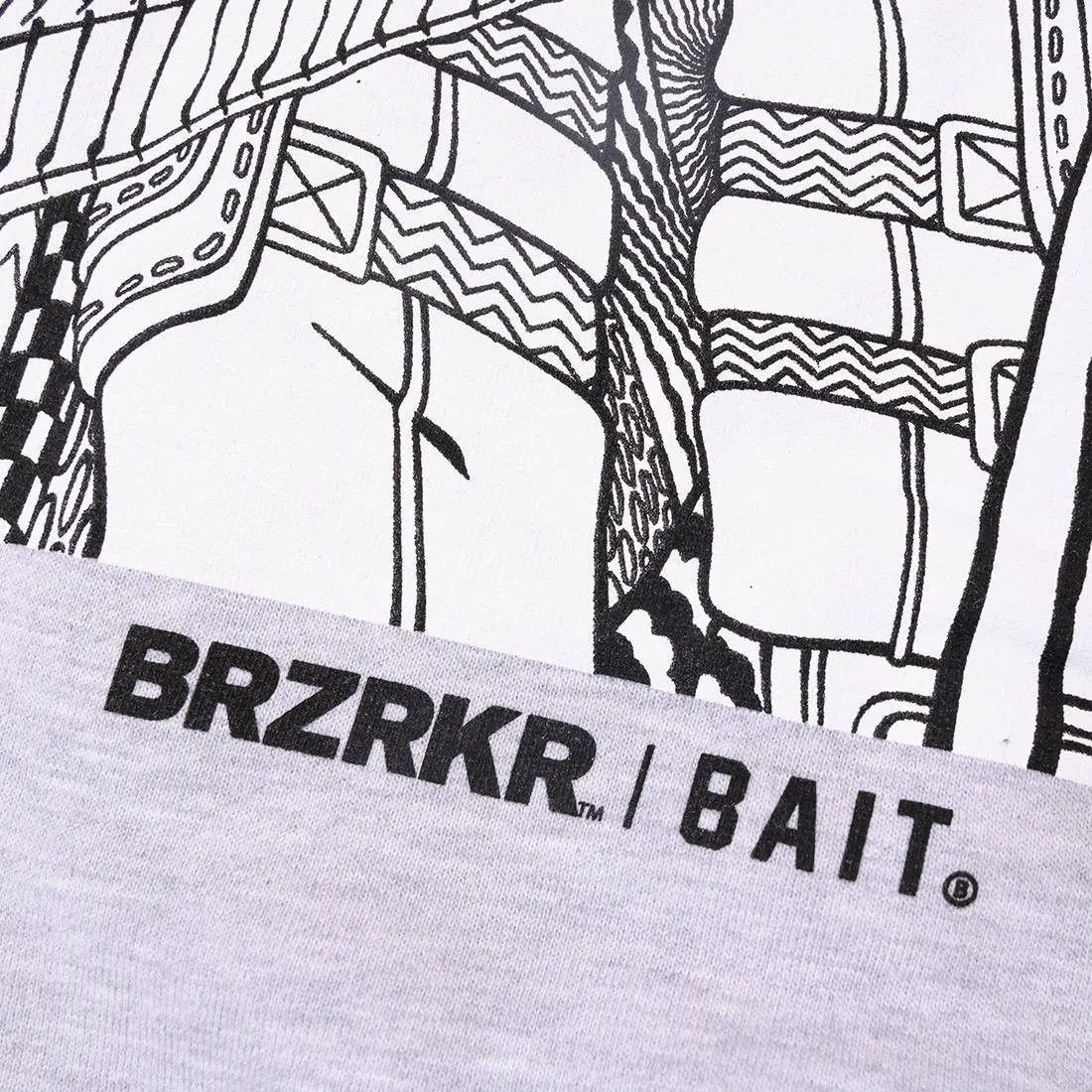 BAIT x Brzrkr #1 Men Tradd Moore Cover Black And White Cover Hoody (gray)