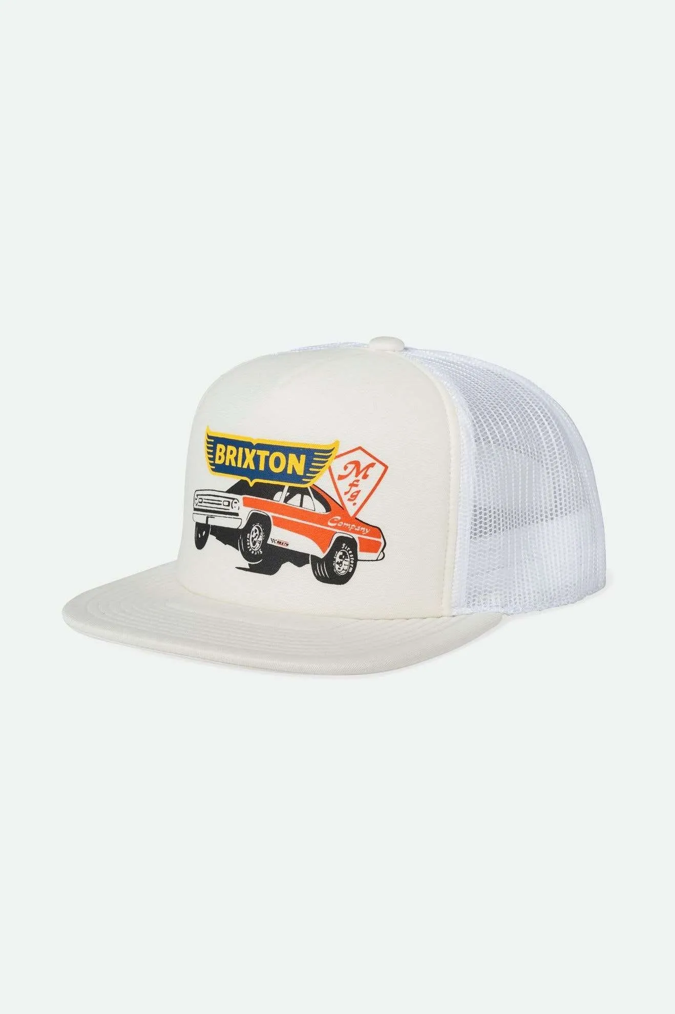 Barona Foam Netplus Trucker Hat - Off White/Off White