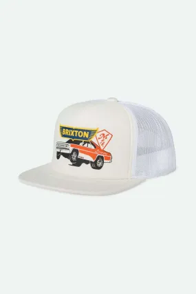 Barona Foam Netplus Trucker Hat - Off White/Off White