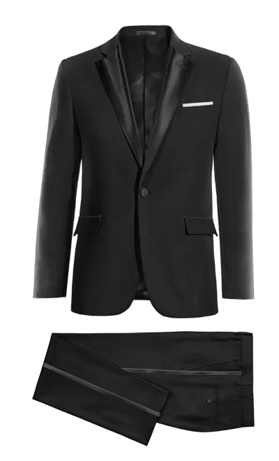 Black essential Tuxedo with handkerchief &