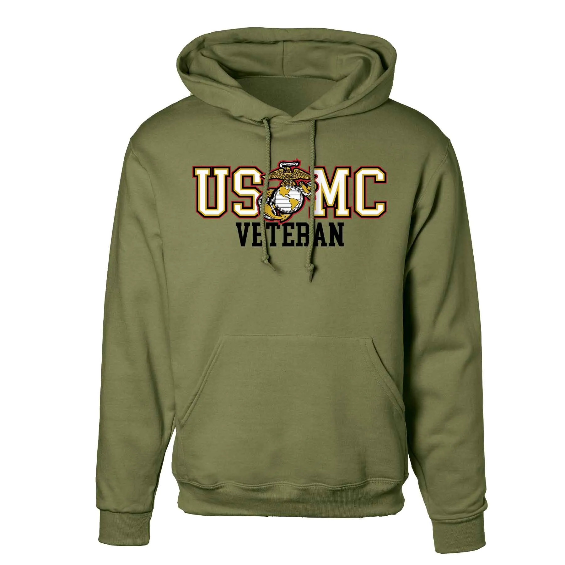 Bold USMC Veteran Hoodie