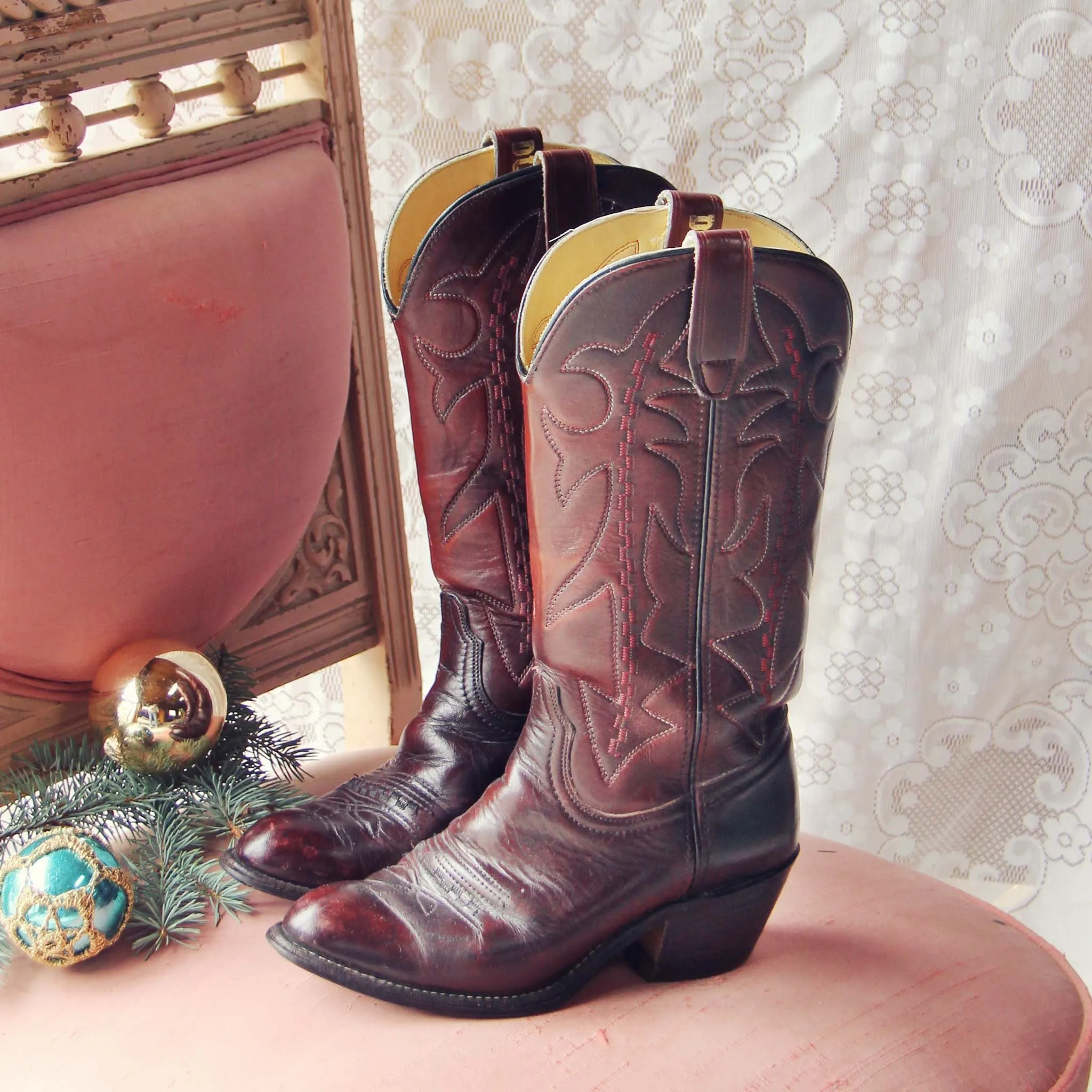 Bordeaux Vintage Boots