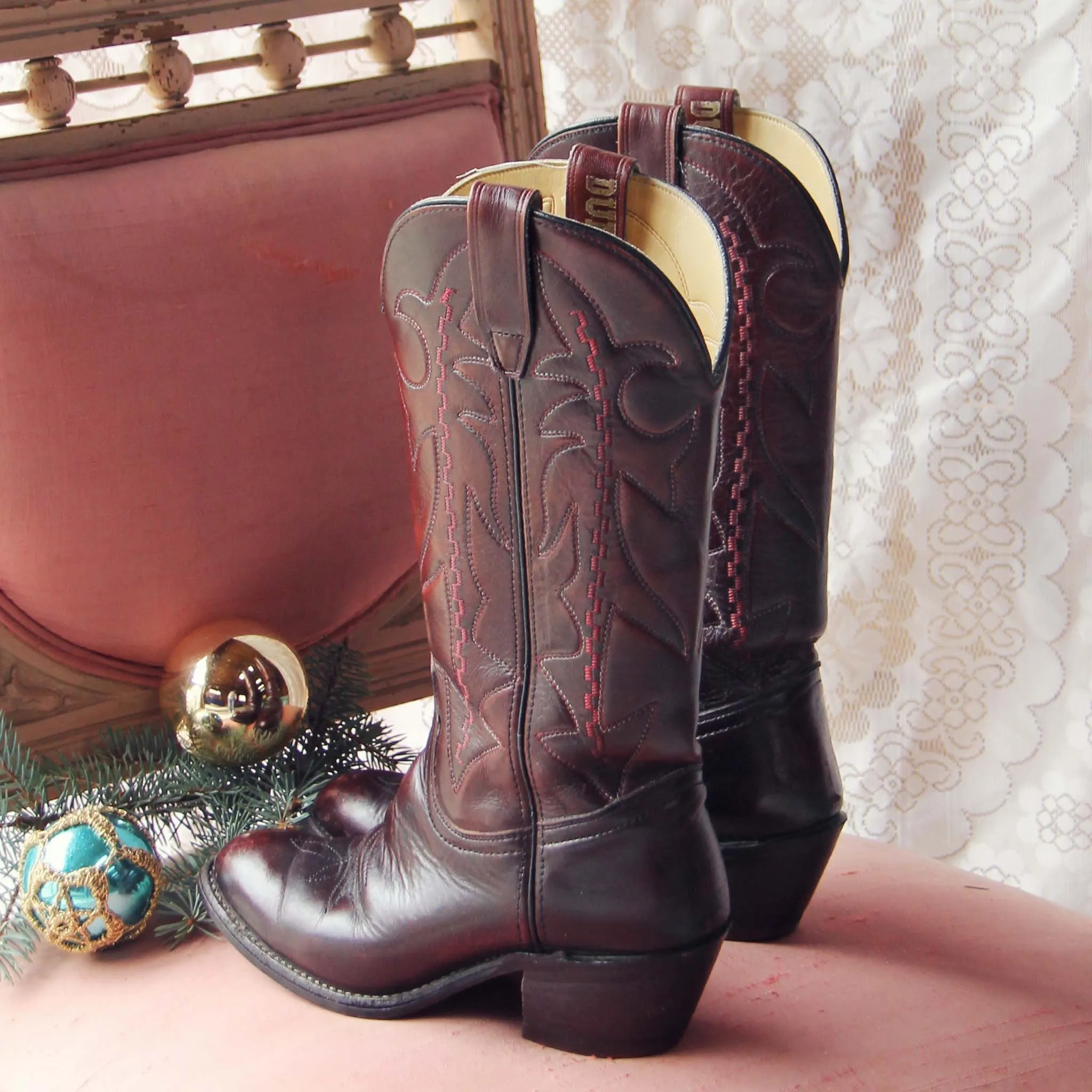 Bordeaux Vintage Boots