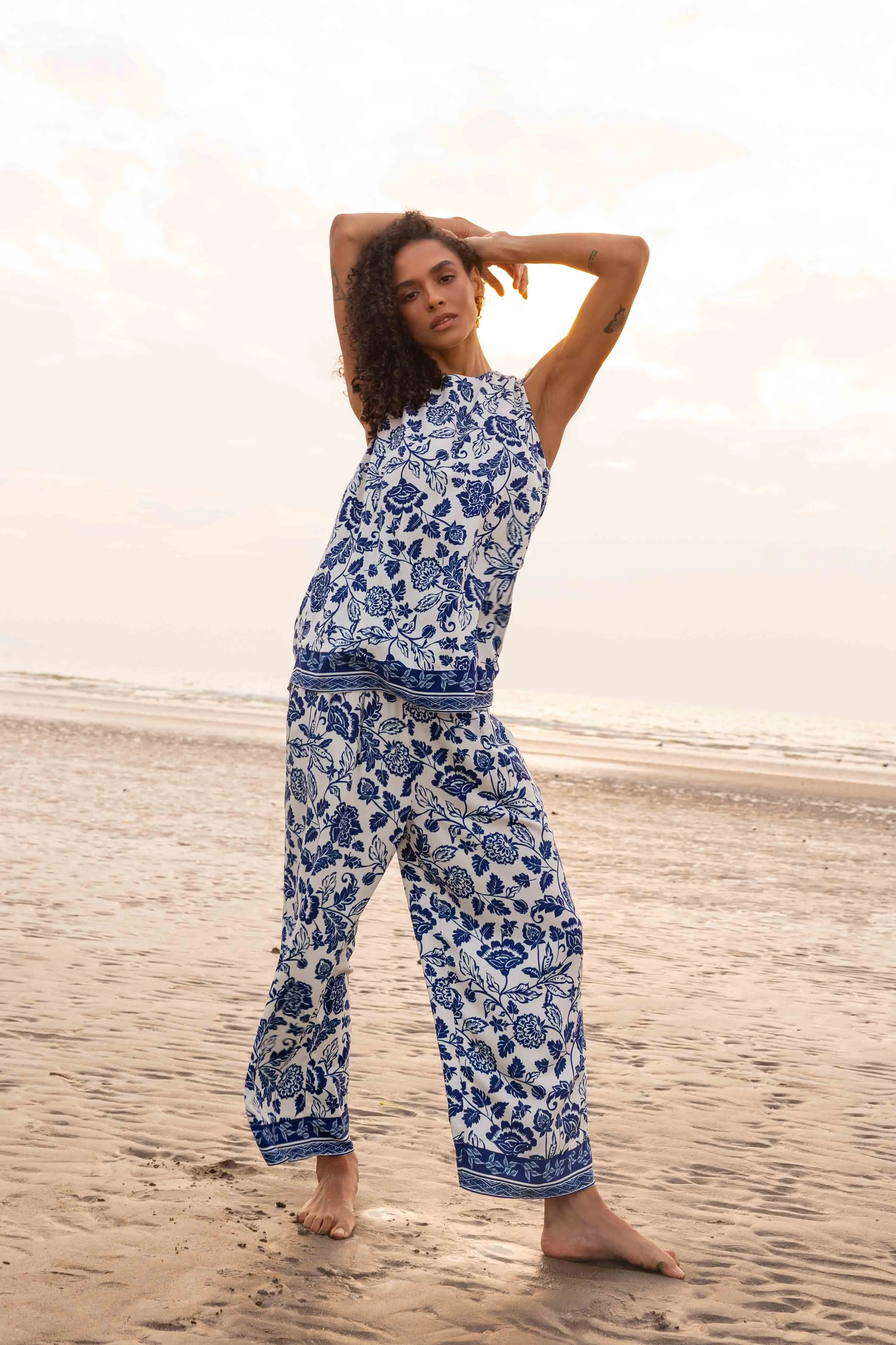 Border Print Pant