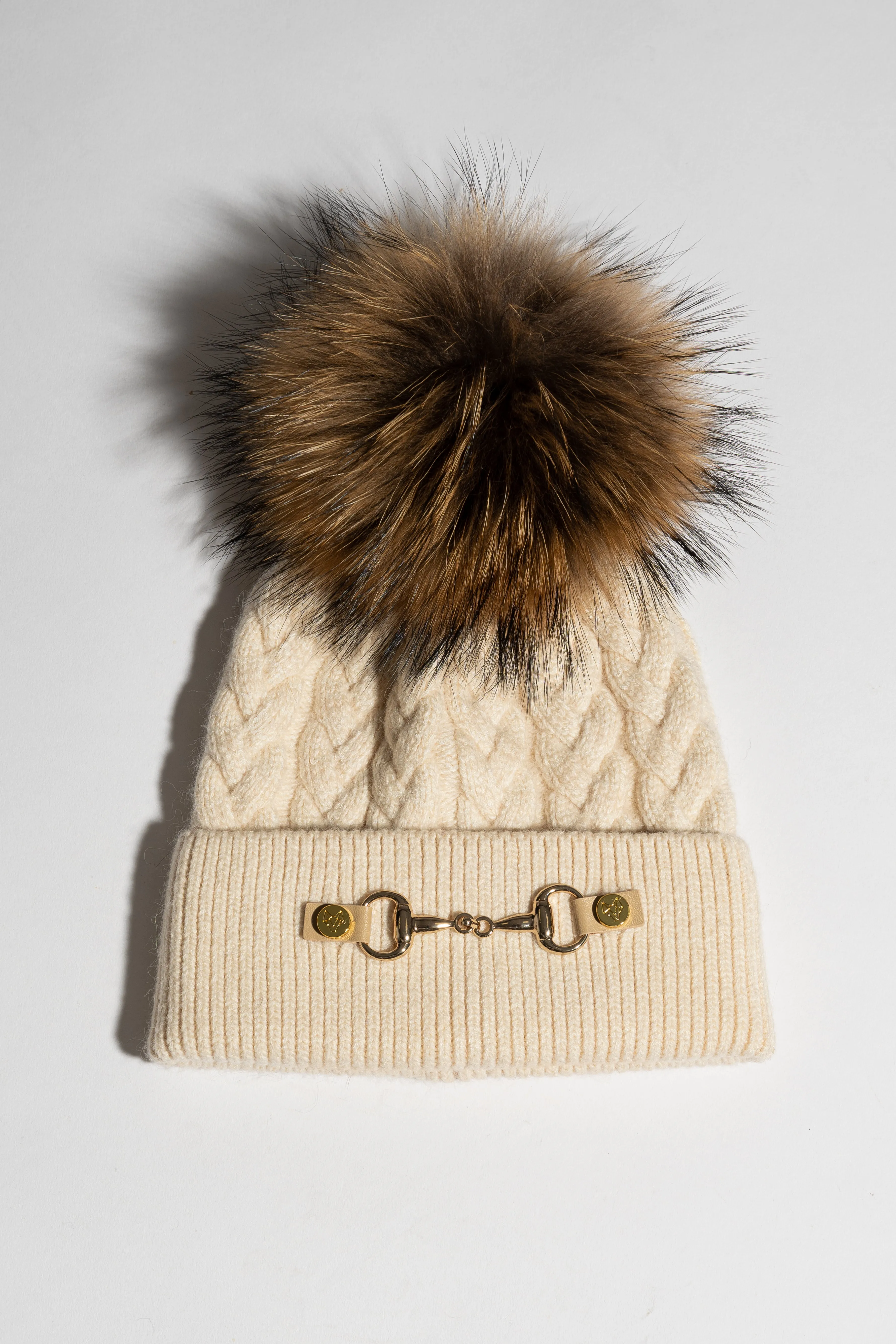 Burley Pom Pom Hat - Almond