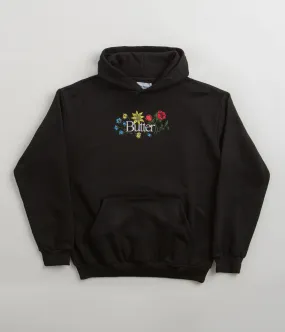 Butter Goods Floral Embroidered Hoodie - Black