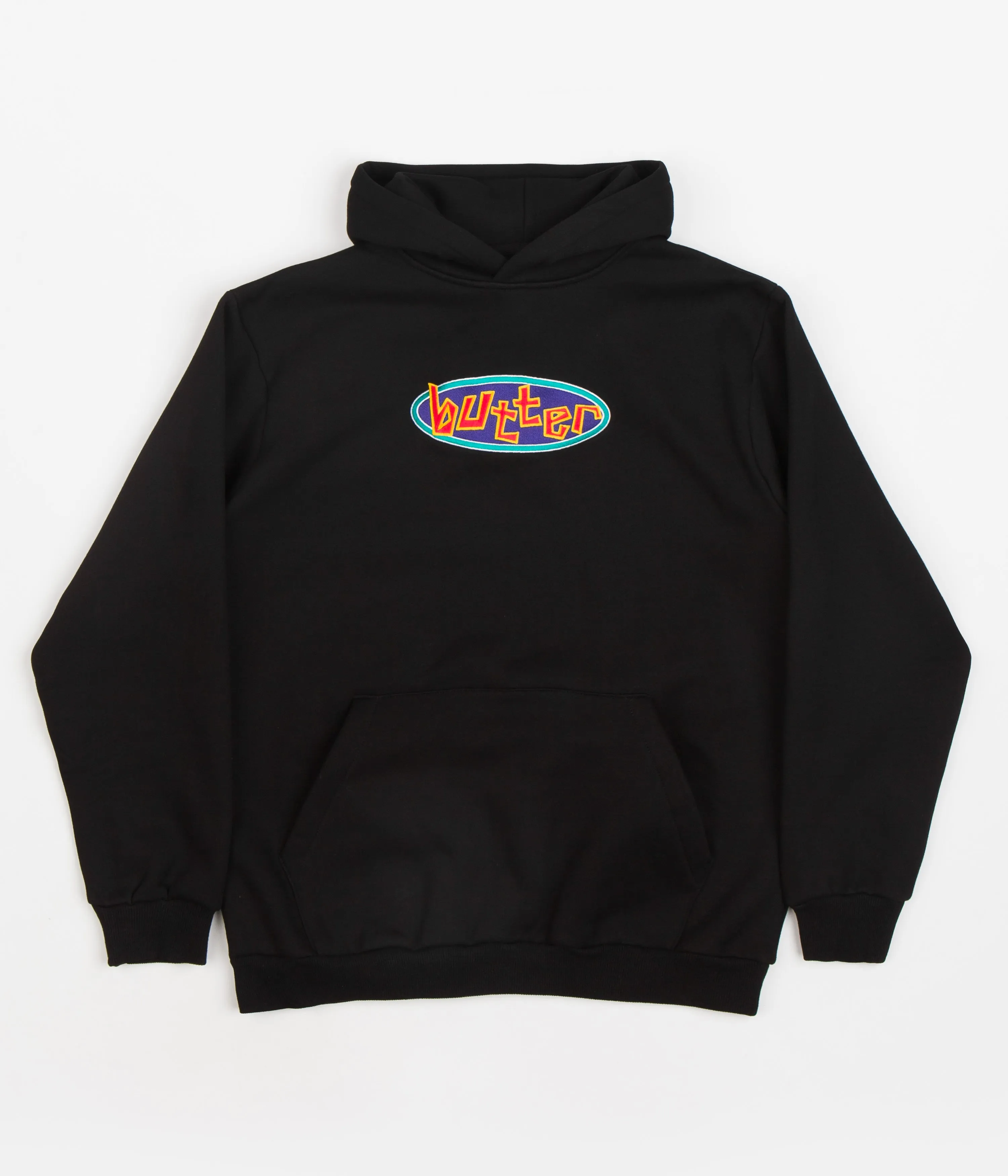 Butter Goods Scattered Embroidered Hoodie - Black