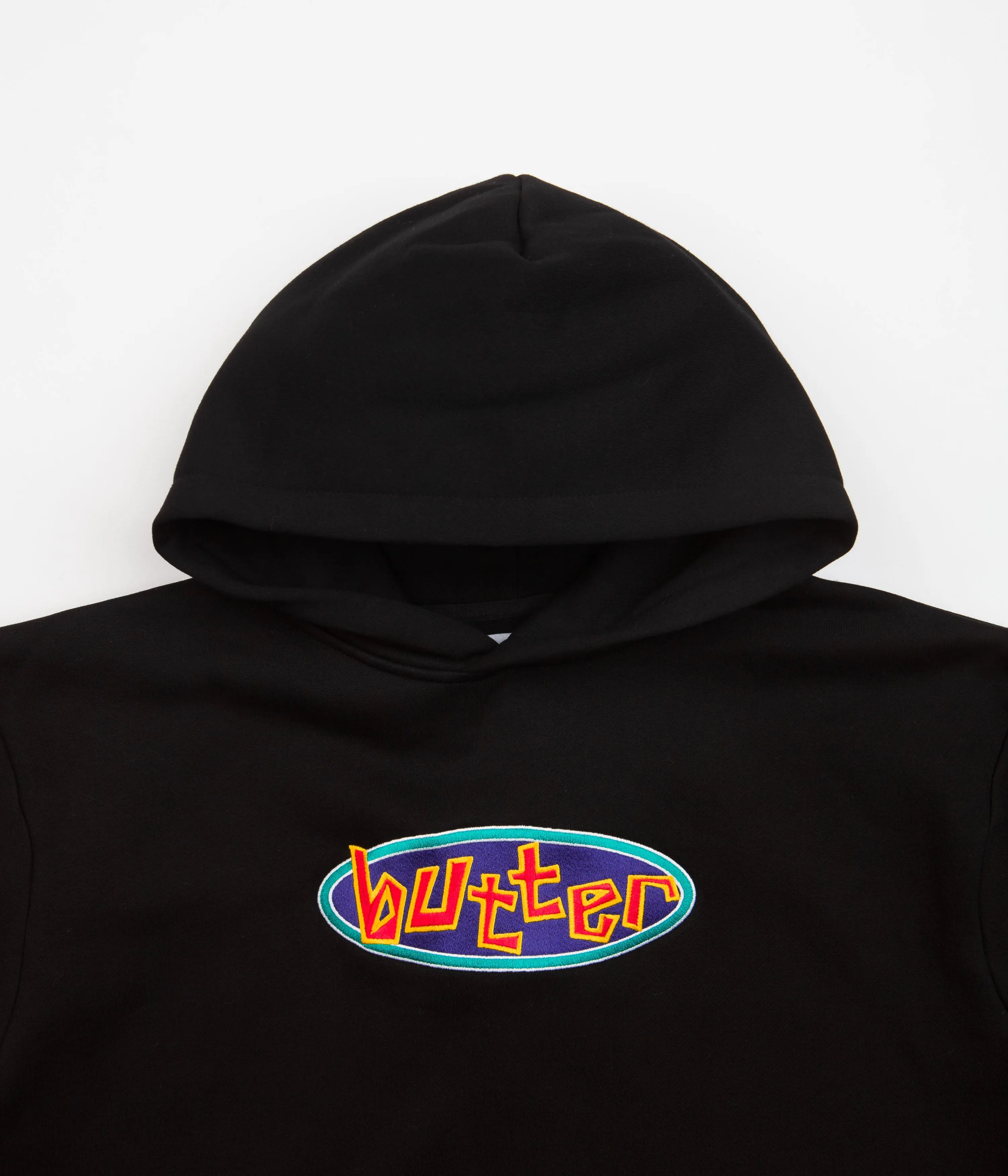 Butter Goods Scattered Embroidered Hoodie - Black