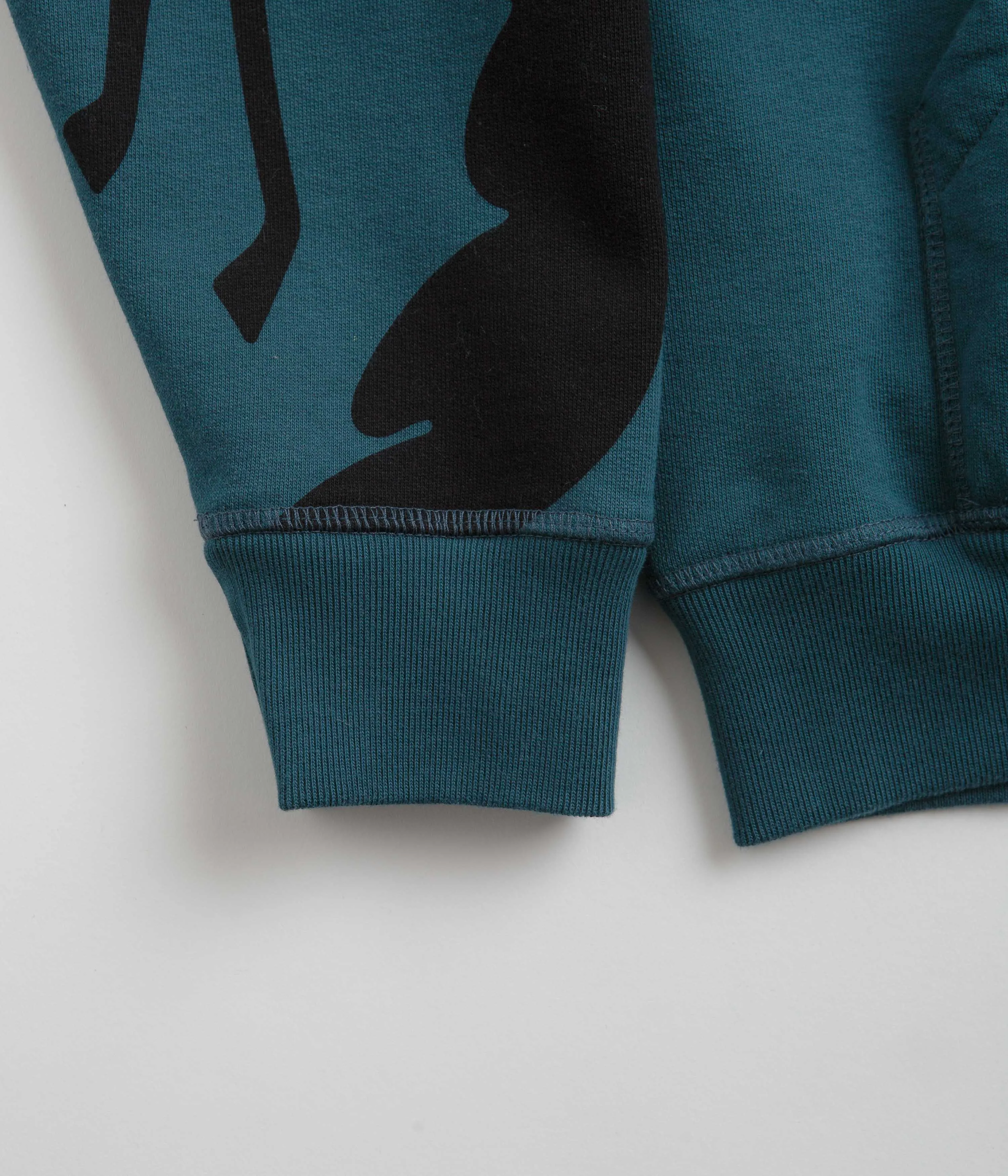 by Parra Clipped Wings Hoodie - Deep Sea Green