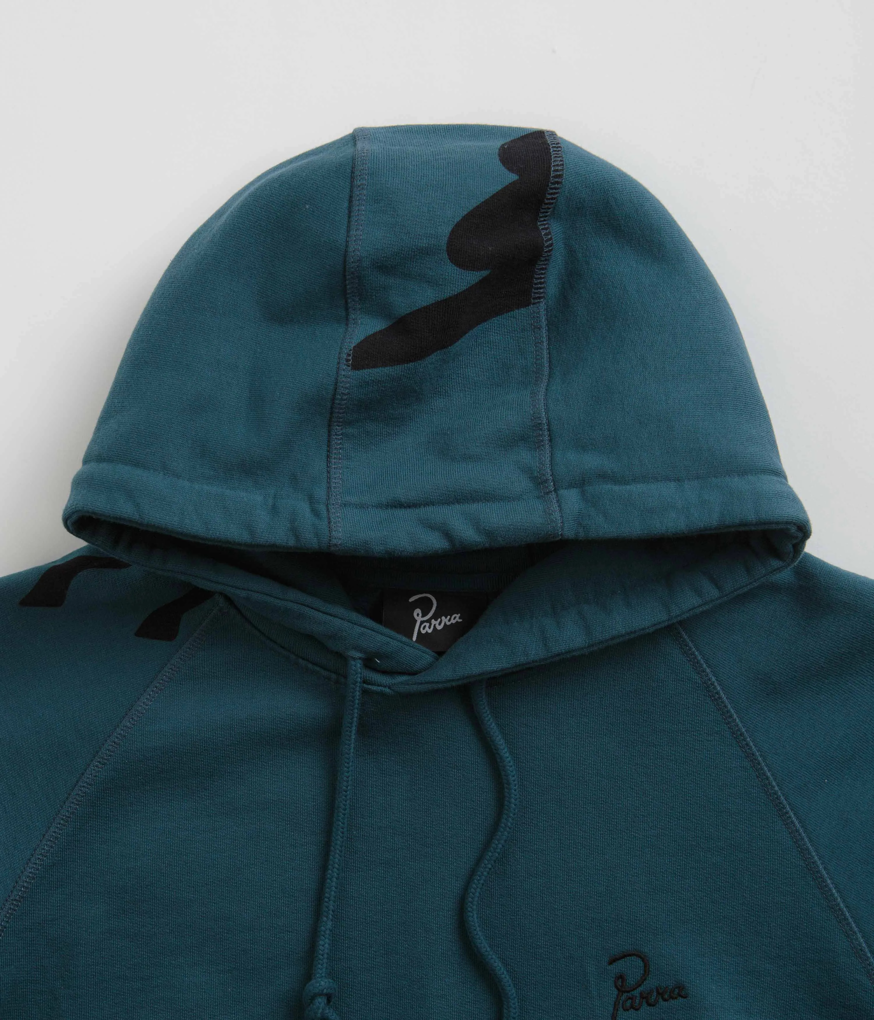 by Parra Clipped Wings Hoodie - Deep Sea Green