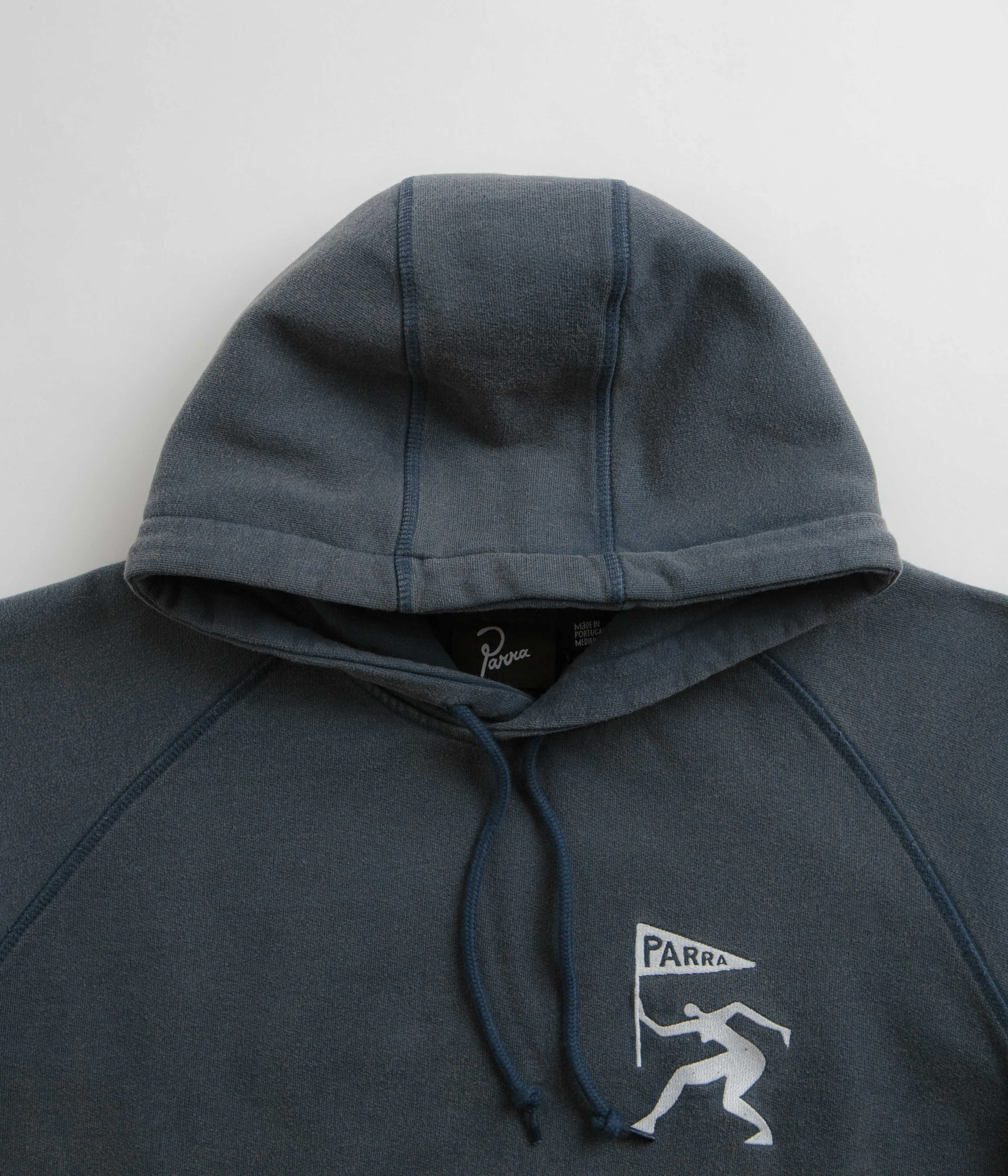 by Parra Neurotic Mini Flag Hoodie - Washed Blue