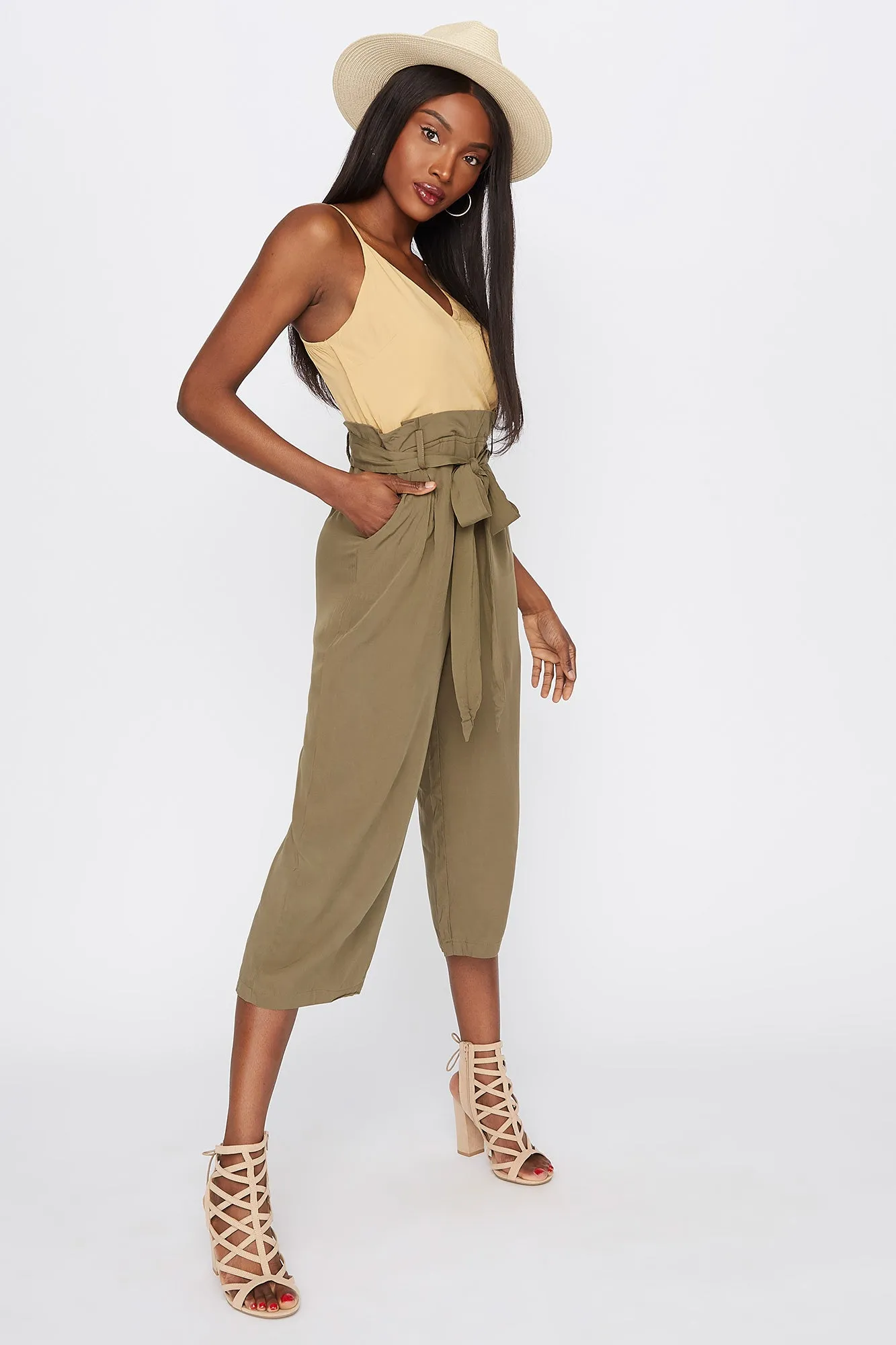 Cami Paperbag Culotte Jumpsuit