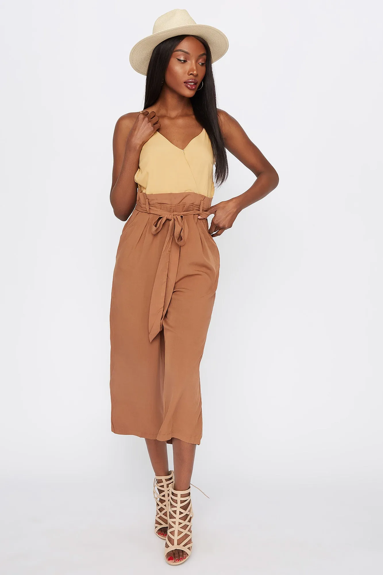 Cami Paperbag Culotte Jumpsuit