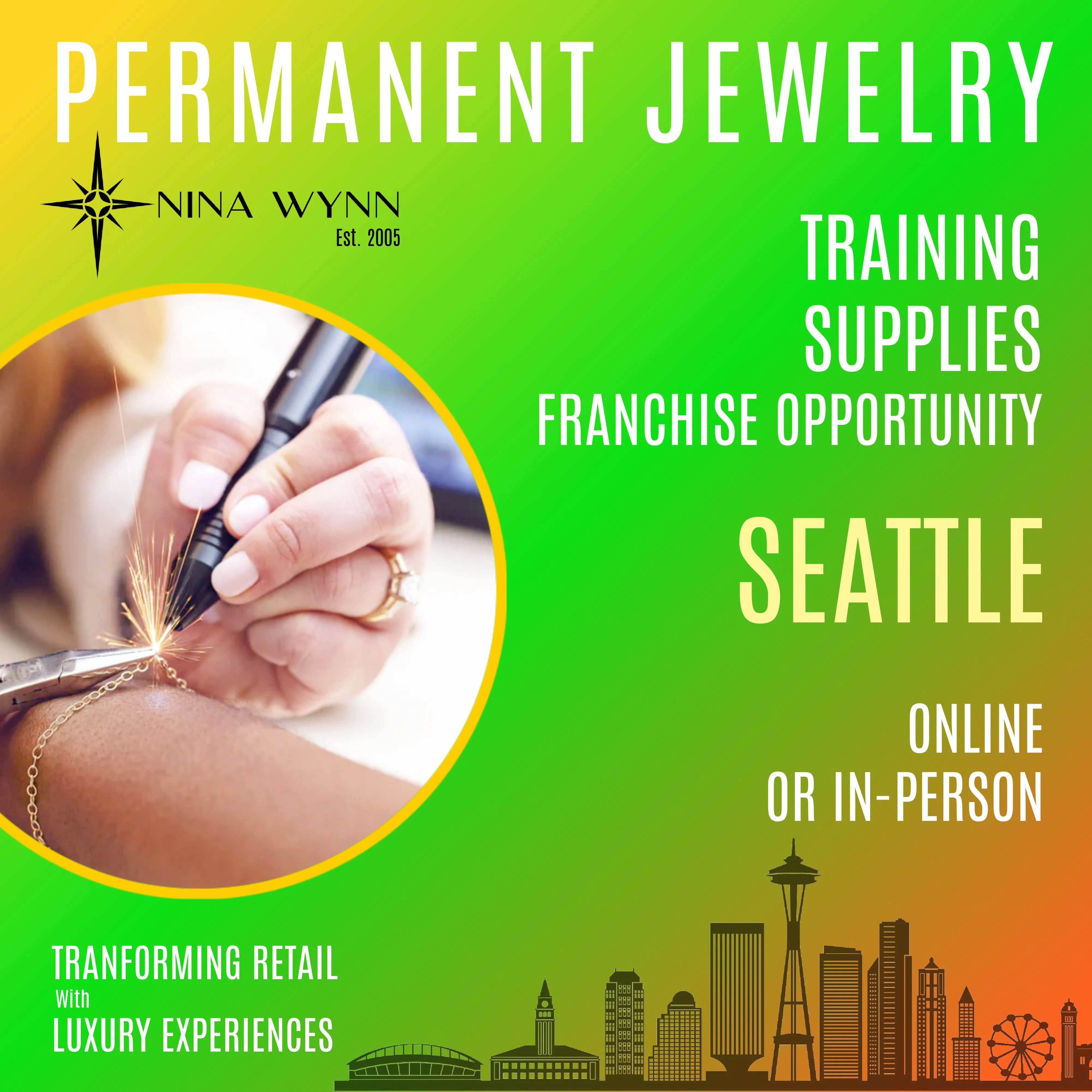 Certified In-Person Permanent Jewelry Training Seattle