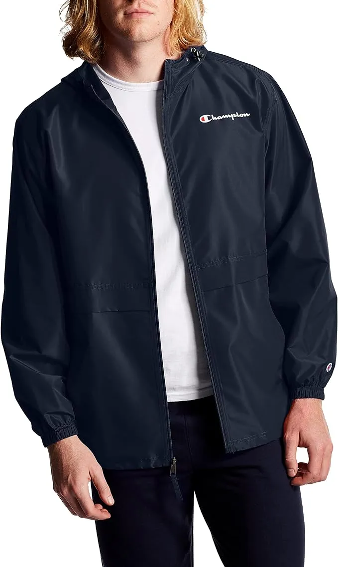 Champion Mens Stadium Left Chest Script Full Zip Jacket