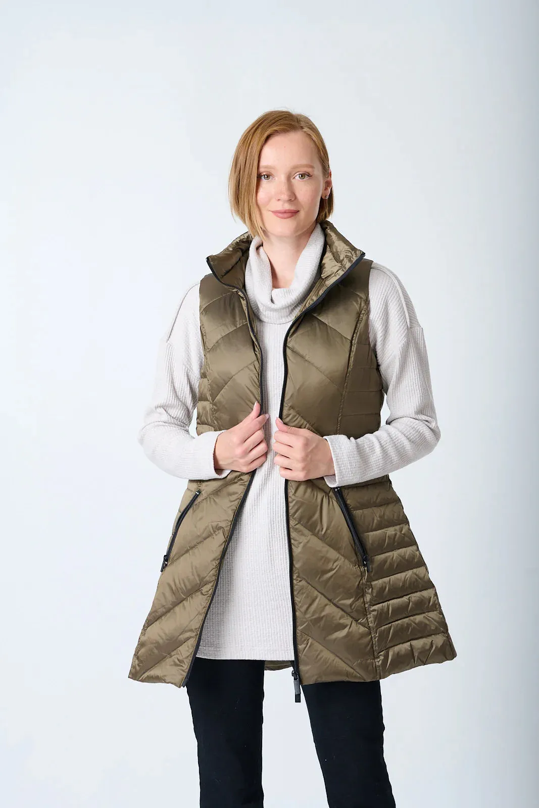 Chevron Quilted Vest