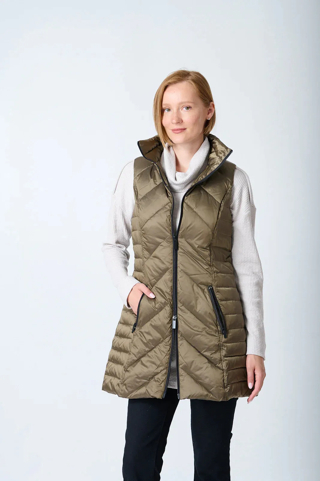 Chevron Quilted Vest