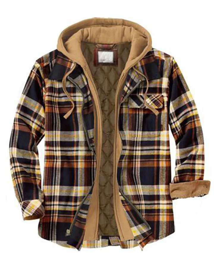 Christmas Check Hooded Jacket For Sale - William Jacket