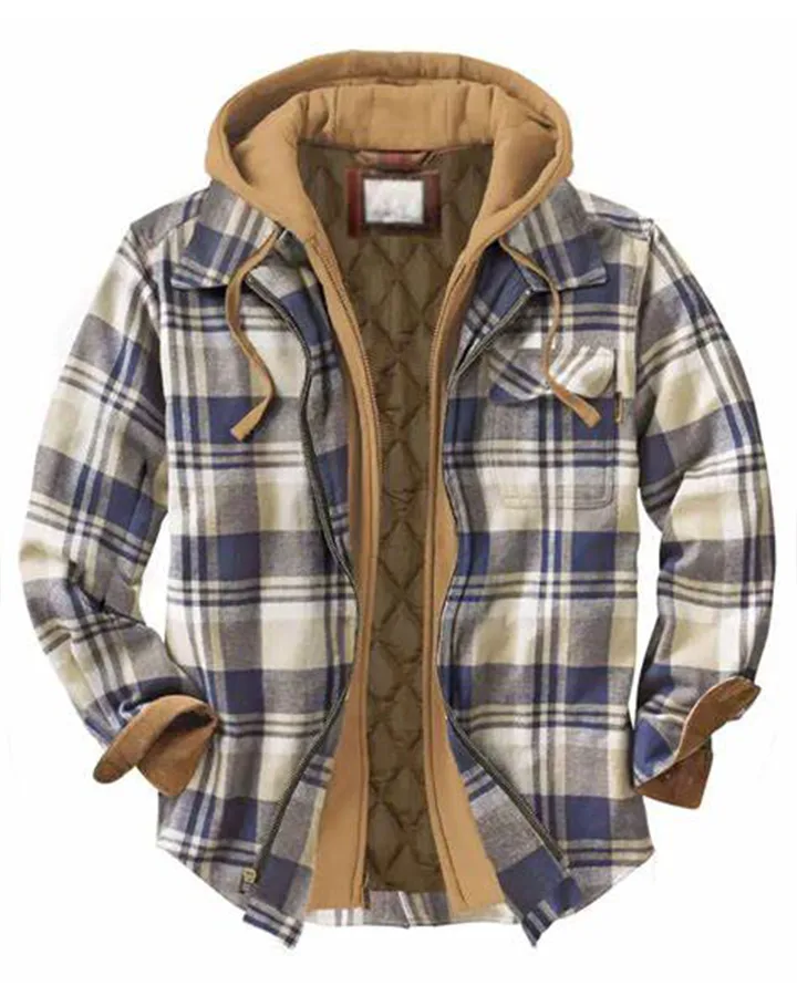 Christmas Check Hooded Jacket For Sale - William Jacket