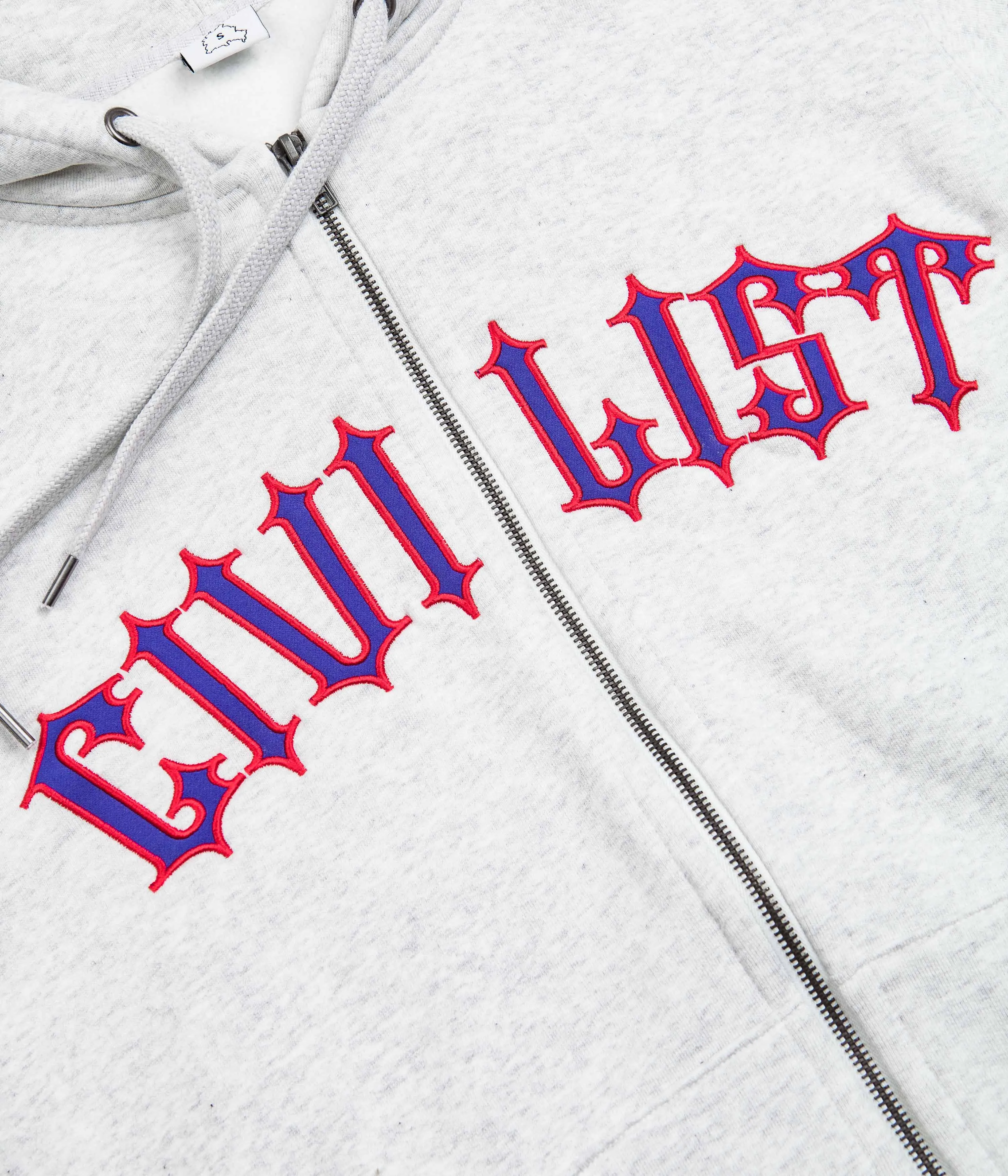 Civilist Spike Zip Hoodie - Heather Grey