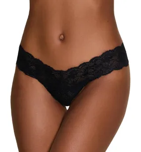 Cosabella Never Say Never Cutie Lowrider Thong (NEVER03ZL) - Black