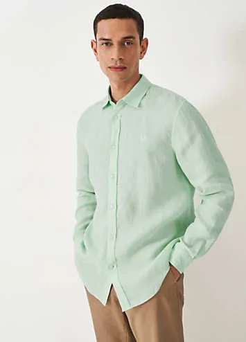 Crew Clothing Company Long Sleeve Linen Shirt | Grattan