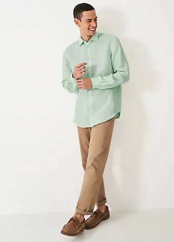 Crew Clothing Company Long Sleeve Linen Shirt | Grattan