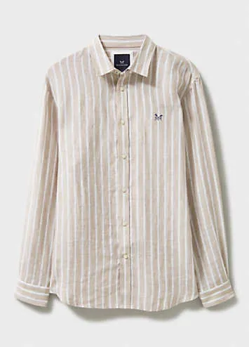 Crew Clothing Company Miles Stripe Linen Shirt | Grattan