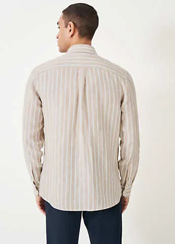 Crew Clothing Company Miles Stripe Linen Shirt | Grattan