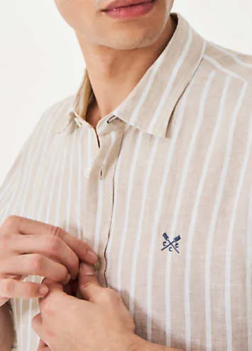 Crew Clothing Company Miles Stripe Linen Shirt | Grattan