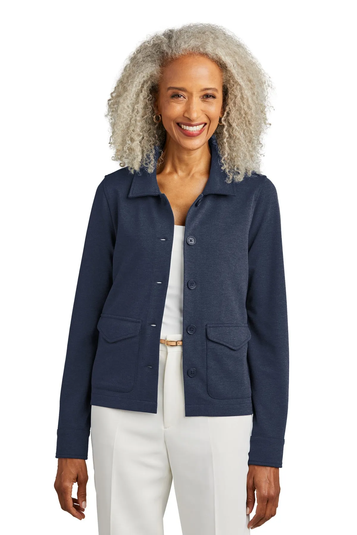 Custom Embroidered - Brooks Brothers Women's Mid-Layer Stretch Button Jacket BB18205