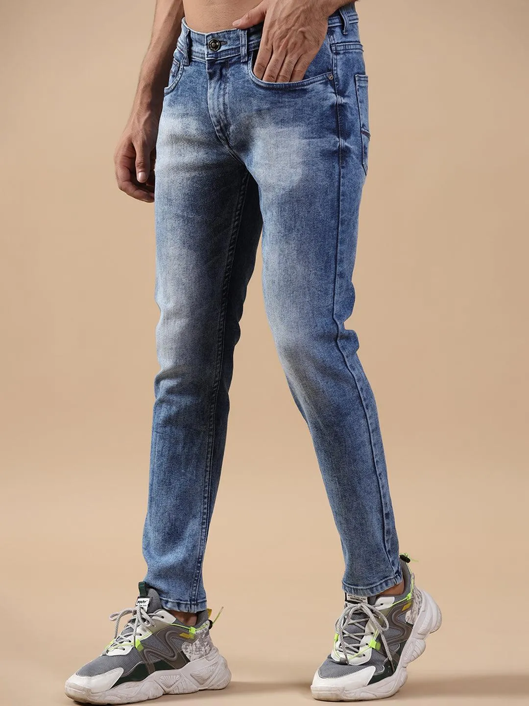 Dark Blue Denim Men's Jeans