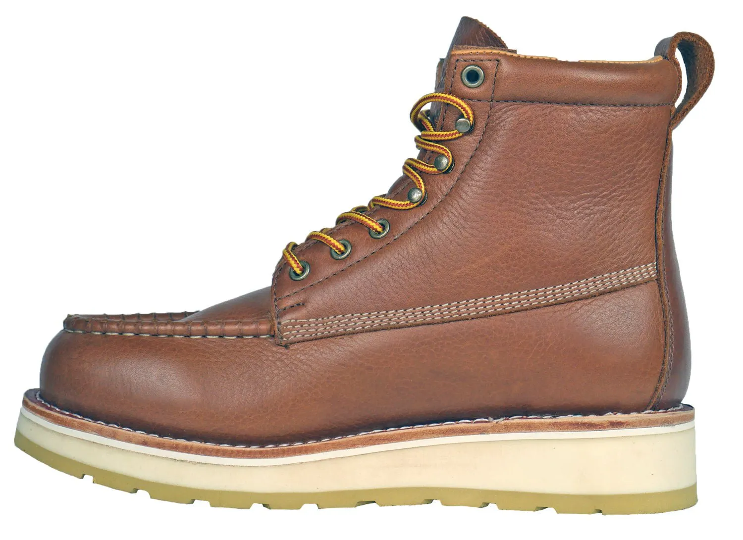 DieHard Mens Malibu Soft Toe Rust Leather Premium Tumbled Work Boots