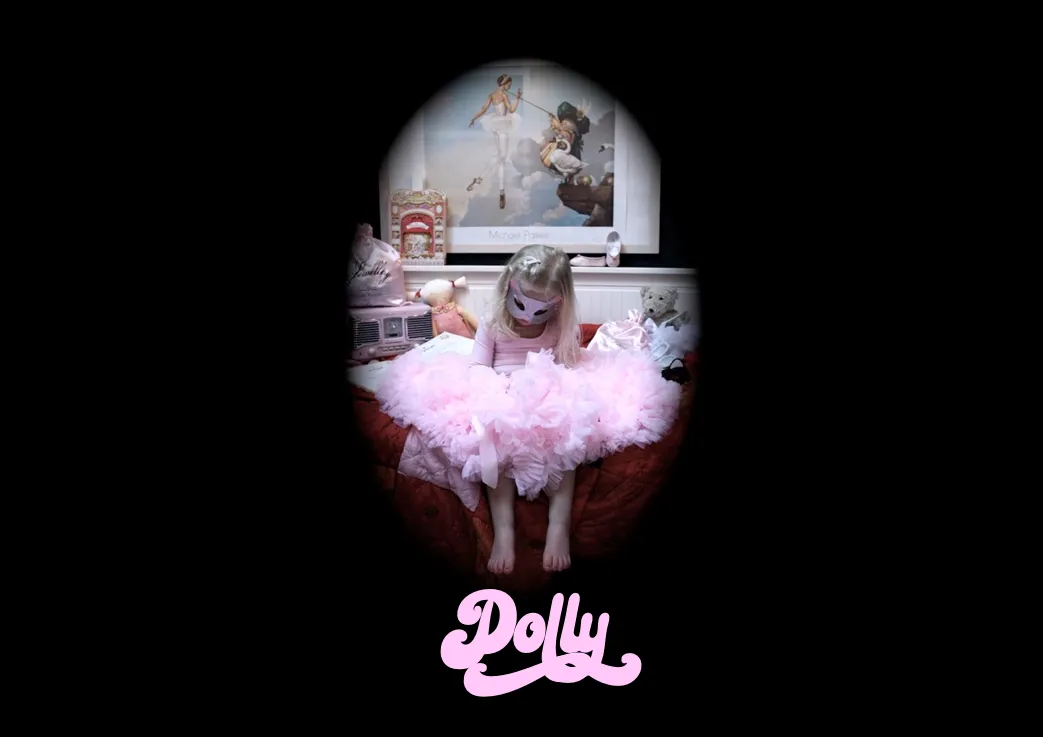 DOLLY by Le Petit Tom  SHIRLEY TEMPLE pettiskirt strawberry pink