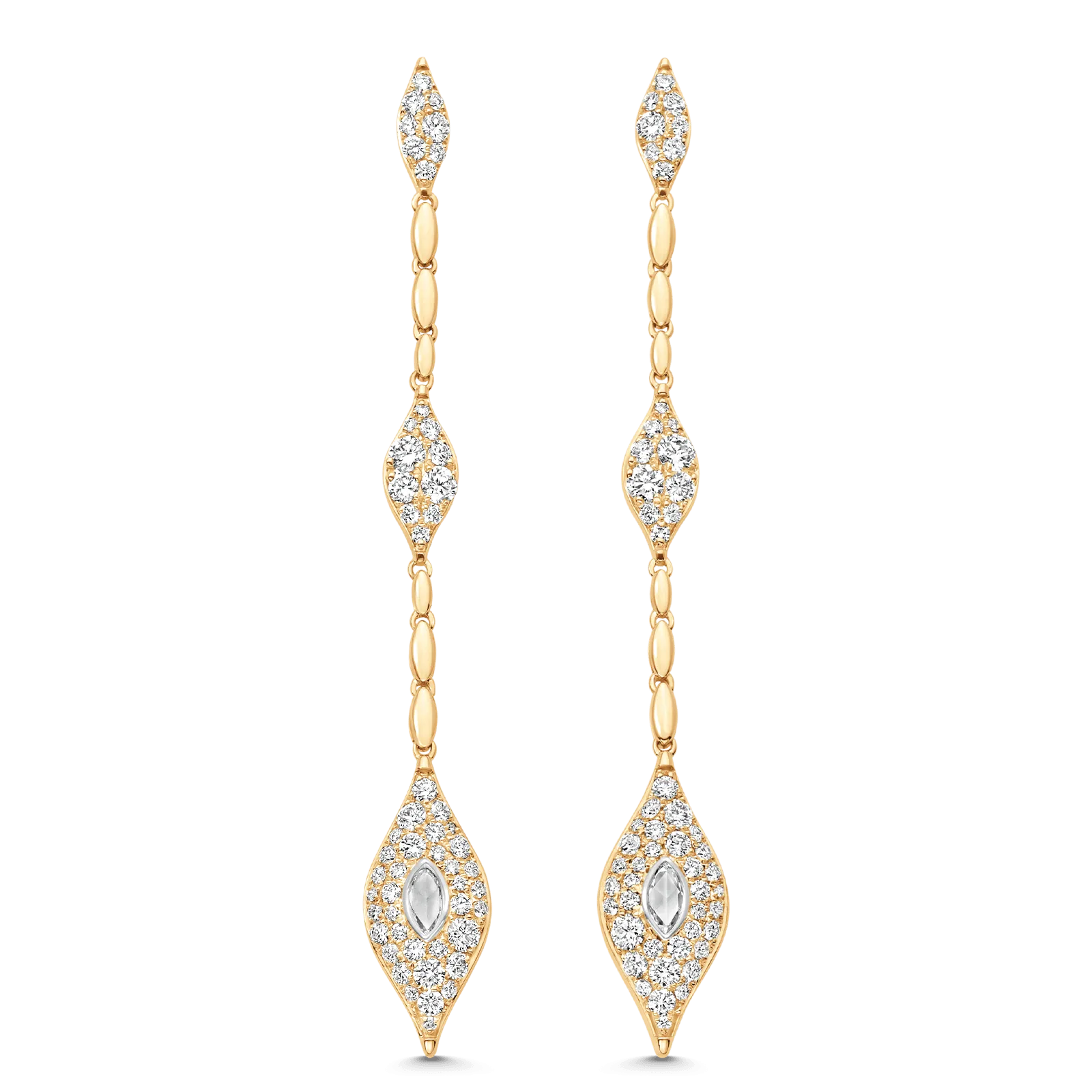 Donna Rose Diamond Drop Earrings