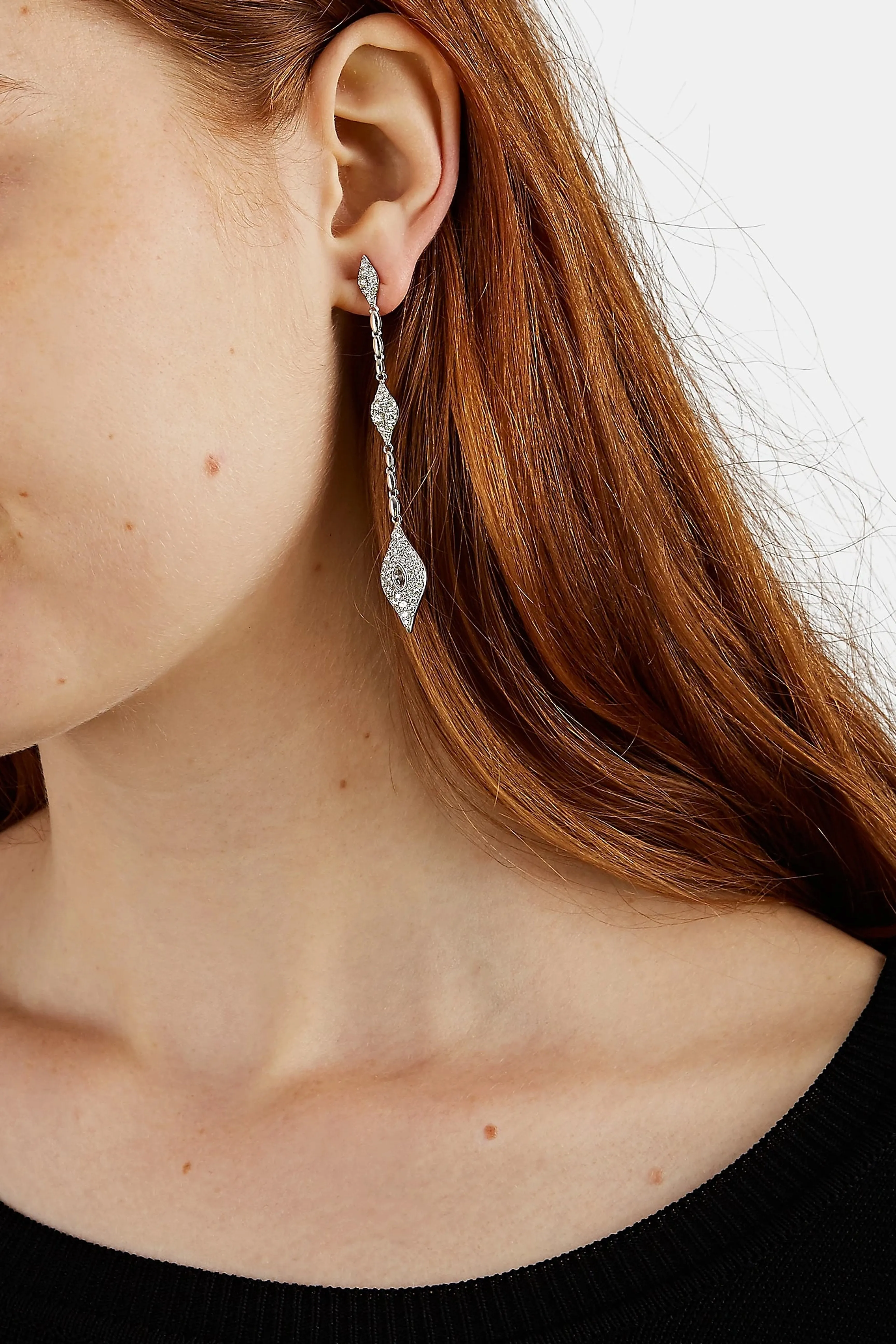 Donna Rose Diamond Drop Earrings