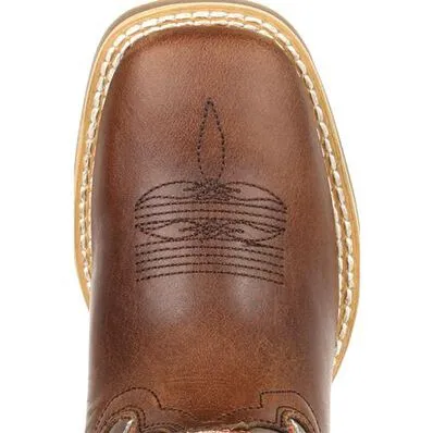 Durango Lil' Rebel Kids Tiger Eye Western Boot