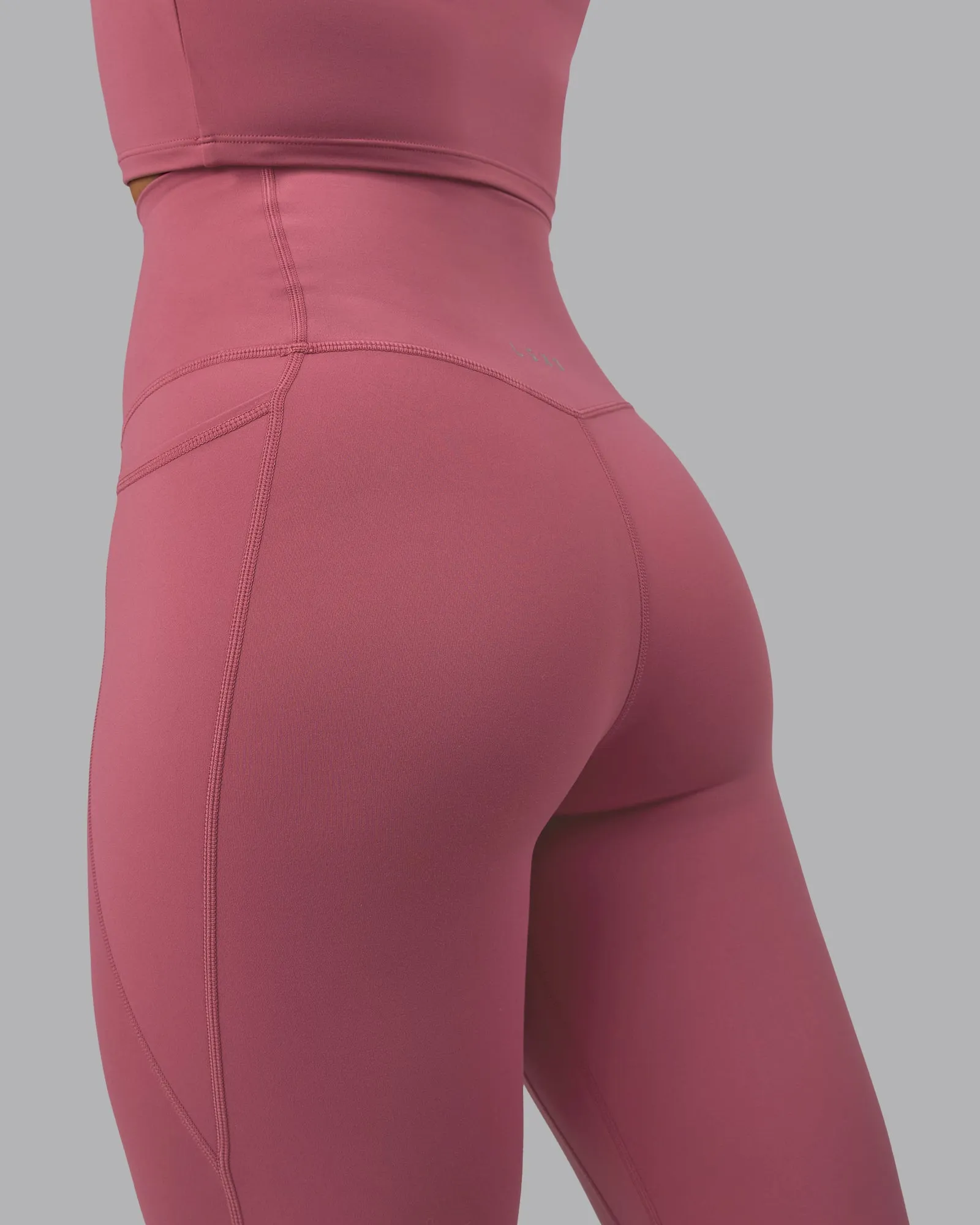 Elixir Full Length Leggings With Pockets - Mauve Haze