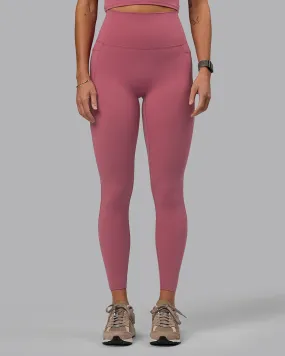 Elixir Full Length Leggings With Pockets - Mauve Haze