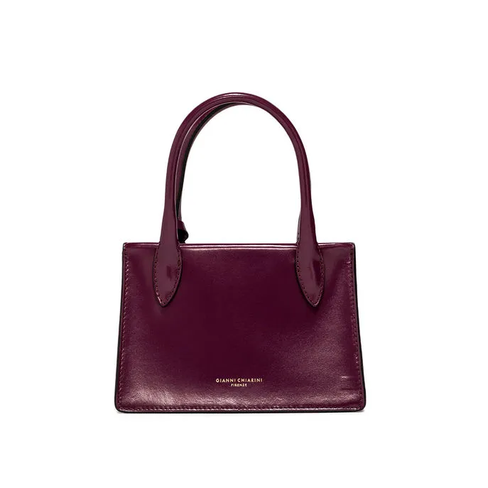 EVA SHINY LEATHER BAG Woman Grape