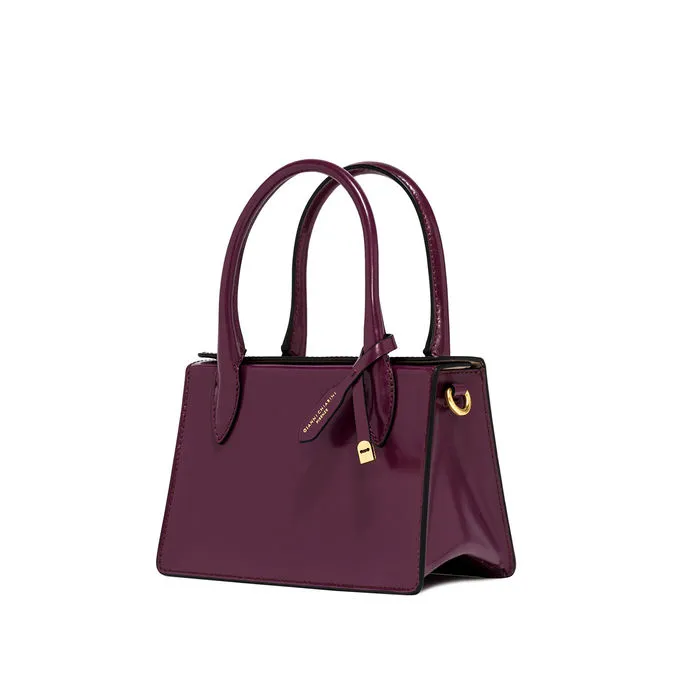 EVA SHINY LEATHER BAG Woman Grape