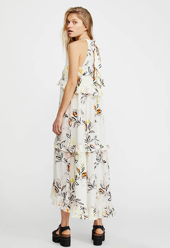 Free People - Anita Ivory Multi Print Maxi Dress